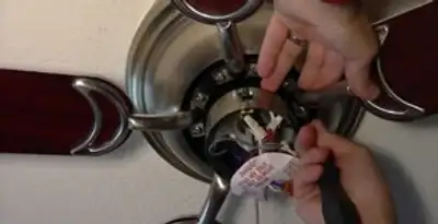 Ceiling fan installation with electrical wiring and mounting by professional electrician in Memphis, TN