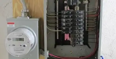 electrical panel upgrade service showing outdated electrical panel prepared for professional replacement in Memphis, TN