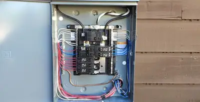 electrical panel upgrade service featuring newly installed electrical panel wired by licensed electricians in Memphis, TN