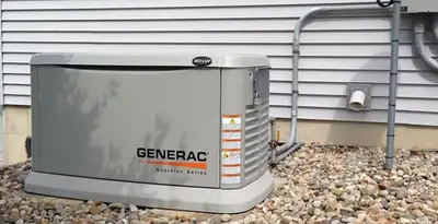 generator installation service featuring outdoor standby generator setup by licensed electricians in Memphis, TN