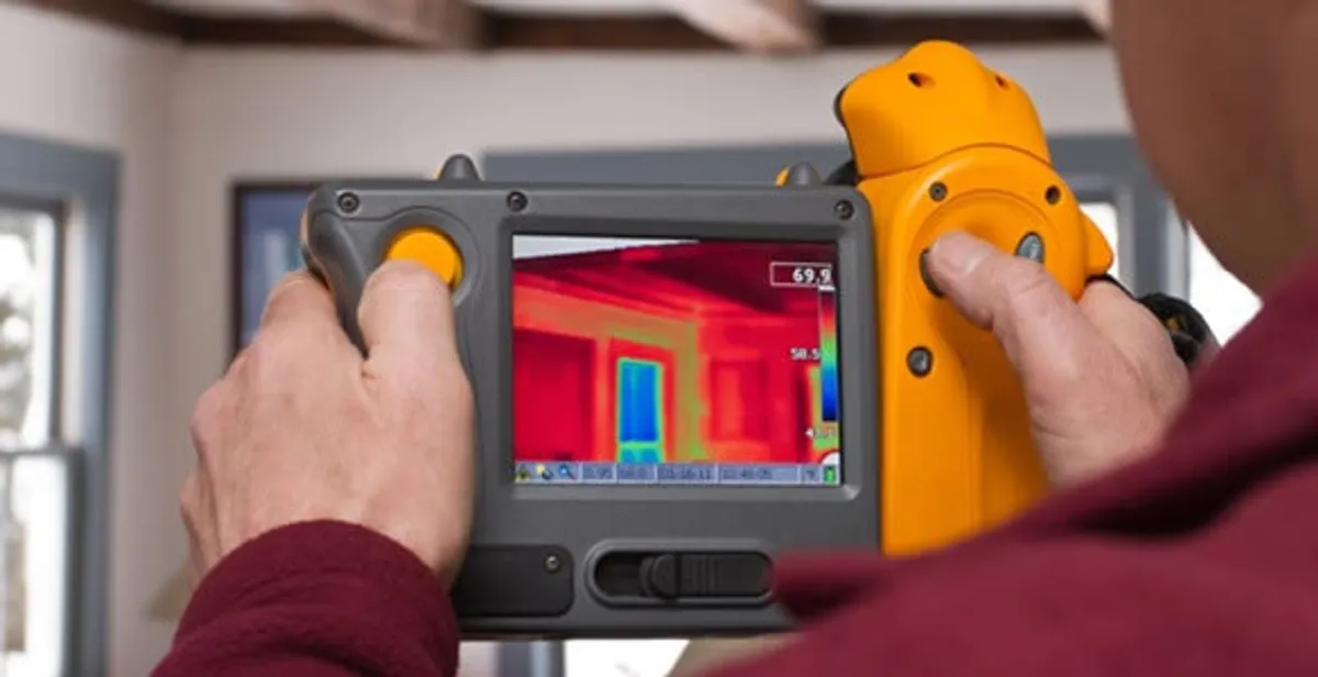 home energy audit service capturing thermal readings to analyze insulation and electrical efficiency in Memphis, TN