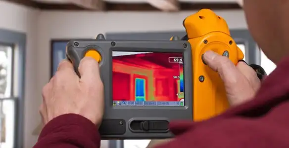 home energy audit service capturing thermal readings to analyze insulation and electrical efficiency in Memphis, TN