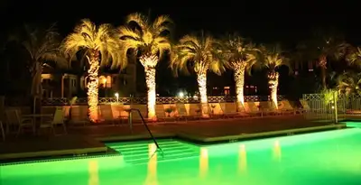 landscape lighting installation services illuminating outdoor recreational areas in Memphis, TN