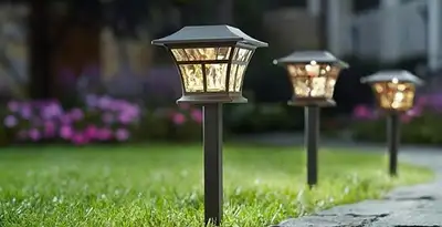 landscape lighting installation services with professionally installed pathway lights in Memphis, TN
