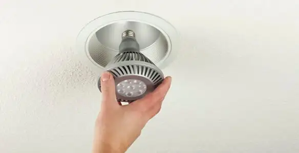 lighting installation service featuring recessed ceiling light installed by licensed professionals in Memphis, TN