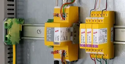 lightning surge protection system with surge suppressors installed by electrical service professionals in Memphis, TN