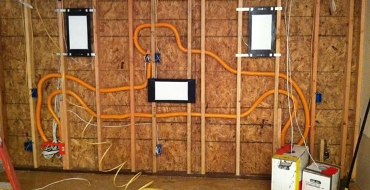 new construction wiring project displaying complete electrical system layout installed by professionals in Memphis, TN
