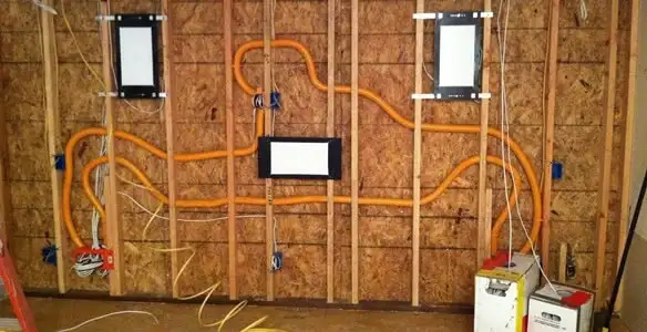 new construction wiring project displaying complete electrical system layout installed by professionals in Memphis, TN