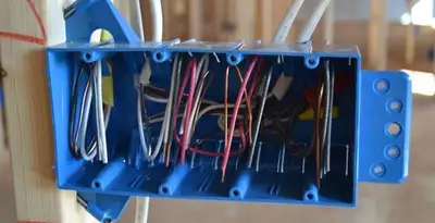 new construction wiring installation featuring electrical boxes and cable routing by expert electricians in Memphis, TN