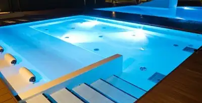 pool light installation and repair services providing modern illuminated pool lighting in Memphis, TN