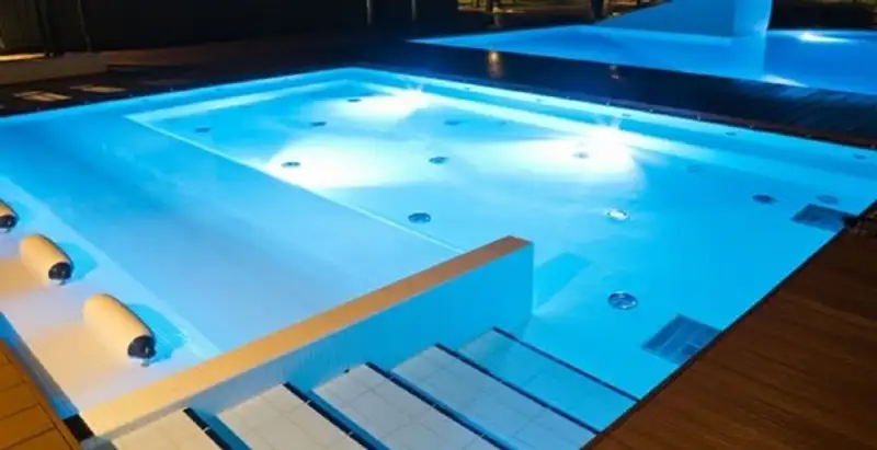pool light installation and repair services providing modern illuminated pool lighting in Memphis, TN