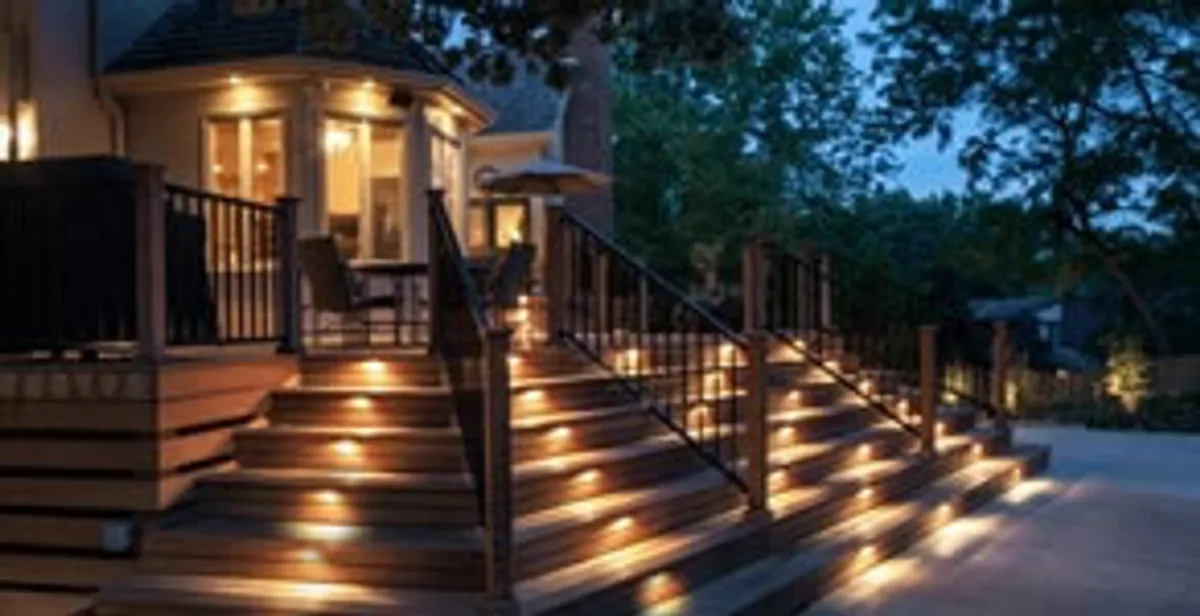 Residential electrician installing outdoor lighting for home safety in Memphis, TN
