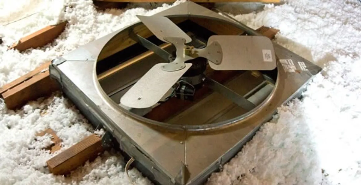 whole house fan installation services with attic-mounted ventilation unit in Memphis, TN
