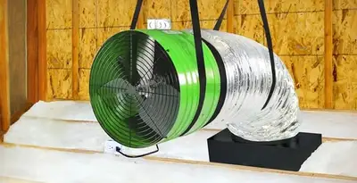 whole house fan installation services with professionally mounted ventilation fan system in Memphis, TN
